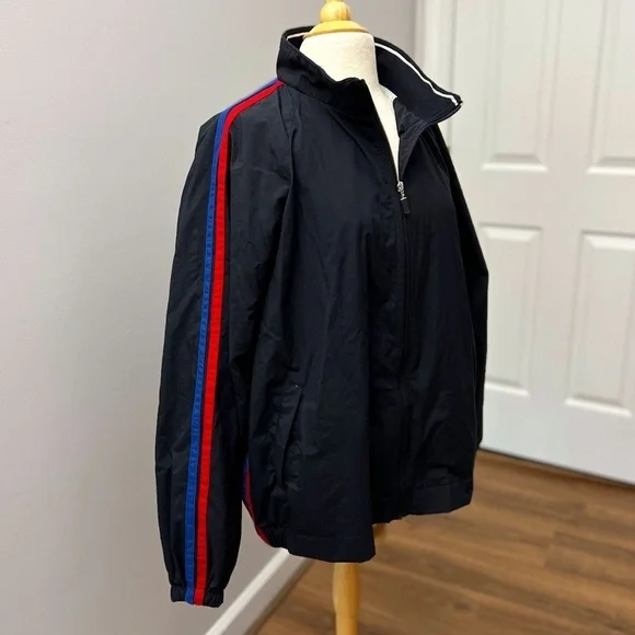 Vintage Retro Striped Winner Jacket Sz XL - Picture 2 of 13